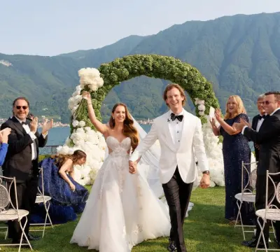 Bridesmaids with parasols