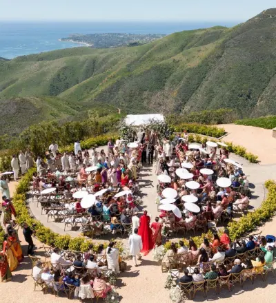 Bridesmaids with parasols